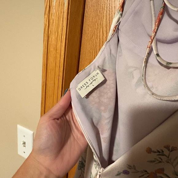 Dress Forum Floral Dress in Lavender and Peach - Picture 3 of 3